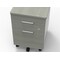 Linea Italia Metal Mobile File Cabinet, 17 inW x 20 inD x 24 inH, Ash Laminate ZUD106 - alternate 5